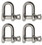 Extreme Max 3006.8276.4 BoatTector Stainless Steel Chain Shackle - 5/8", 4-Pack, Price/EA