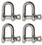 Extreme Max 3006.8279.4 BoatTector Stainless Steel Chain Shackle - 3/4", 4-Pack, Price/EA