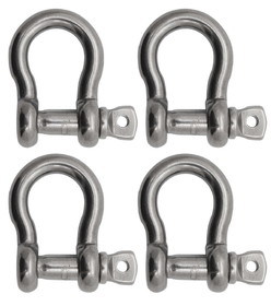 Extreme Max 3006.8318.4 BoatTector Stainless Steel Anchor Shackle - 3/8", 4-Pack