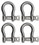 Extreme Max 3006.8318.4 BoatTector Stainless Steel Anchor Shackle - 3/8", 4-Pack, Price/EA