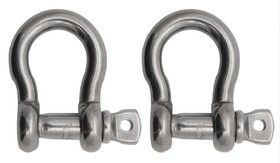 Extreme Max 3006.8336.2 BoatTector Stainless Steel Anchor Shackle - 1", 2-Pack