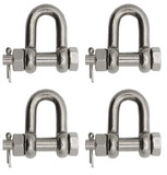 Extreme Max 3006.8345.4 BoatTector Stainless Steel Bolt-Type Chain Shackle - 3/8