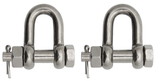 Extreme Max 3006.8351.2 BoatTector Stainless Steel Bolt-Type Chain Shackle - 1/2