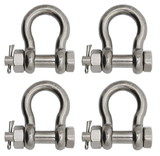 Extreme Max 3006.8372.4 BoatTector Stainless Steel Bolt-Type Anchor Shackle - 3/8