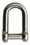 Extreme Max 3006.8399 BoatTector Stainless Steel D Shackle with No-Snag Pin - 3/8"