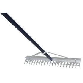 Extreme Max 3005.4233 24" Commercial-Grade Screening Rake for Beach and Lawn Care with 66" Handle
