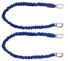 Extreme Max 3006.2789 BoatTector High-Strength Line Snubber & Storage Bungee, Value 2-Pack - 36" with Compact Hooks, Blue