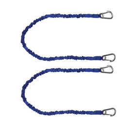 Extreme Max 3006.2909 BoatTector High-Strength Line Snubber & Storage Bungee, Value 2-Pack - 36" with Medium Hooks, Blue