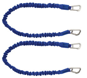 Extreme Max 3006.2792 BoatTector High-Strength Line Snubber & Storage Bungee, Value 2-Pack - 48" with Compact Hooks, Blue