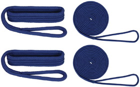 Extreme Max 3006.2696 BoatTector Premium Double Braid Nylon Dockside Rope Value Pack - 3/8", Blue