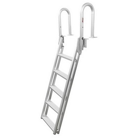 Extreme Max 3005.4239 Slanted Flip-Up Dock Ladder - 5-Step
