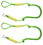 Extreme Max 3006.2574 BoatTector PWC Bungee Dock Line Value 2-Pack - 4', Green/Yellow, Price/EA