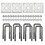 Extreme Max 3006.7098 Tandem Axle Galvanized U-Bolt Kit for Mounting Boat Trailer Leaf Springs for 2" x 2" Axle - 5-1/4" Long