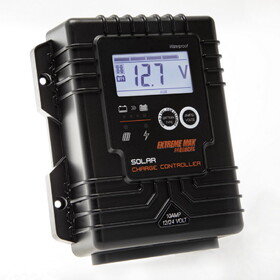 Extreme Max 3006.9005 Waterproof Solar Charge Controller for 12V & 24V - 10A with Digital Display