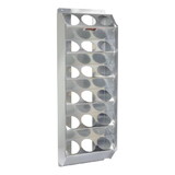 Extreme Max 5001.6228 Wall-Mount Vertical Angled Aluminum Aerosol Storage Rack - 18-Can Capacity