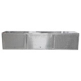Extreme Max 5001.6427 Diamond Plated Aluminum Overhead Cabinet for Garage, Shop, Enclosed Trailer - 72