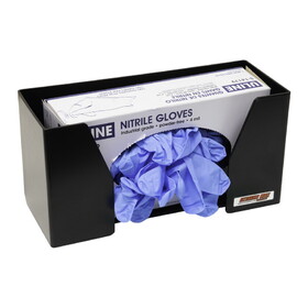 Extreme Max 5001.6658 Wall-Mount Aluminum Disposable Glove Box Holder for Race Trailer, Garage, Shop, Enclosed Trailer, Toy Hauler - Black