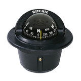 Ritchie Navigation F-50-1 Explorer Compass - Flush Mount, Black with Black Dial