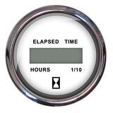 Faria 13815 Chesapeake Stainless Steel Digital Hourmeter (12-32 VDC) - 2
