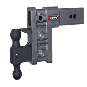 Gen-Y Hitch GH-1723 MEGA-DUTY 32K Drop Hitch - 3" Shank, 6" Drop, 3.5K TW with GH-0161 Dual-Ball Mount & GH-0162 Pintle Lock