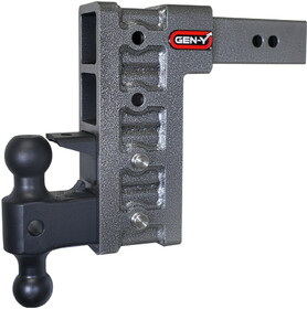 Gen-Y Hitch GH-624 MEGA-DUTY 21K Drop Hitch - 2.5" Shank, 9" Drop, 3K TW with GH-061 Dual-Ball Mount & GH-062 Pintle Lock