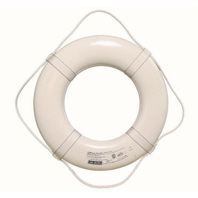 Jim-Buoy GW-30 G-Series Life Ring with Web Straps - 30", White