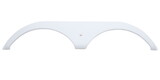 Icon 01833 Tandem Axle Fender Skirt FS1833 for Pilgrim - Polar White