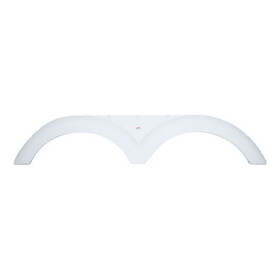 Icon 12139 Tandem Axle Fender Skirt FS2139 for Cruiser - Polar White