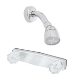 American Brass J59 RV Metal Shower Valve With Crystal Handles And Shower Head - 8