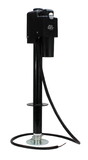 Quick Products JQ-3500B Power A-Frame Electric Tongue Jack with LED Work Light and Permanent Ground Wiring for Camper Trailer, RV - 3,650 lbs. Capacity (Higher then Standard 3,500 lbs. Jack), Black