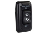 JR Products 12285 Single Slide-Out Switch Assembly W/Bezel, Black