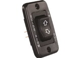 JR Products 12355 Low Profile Single Slide-Out Switch, Black