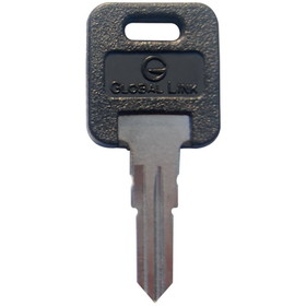 Global Link KEY-BLANK Blank Key for RV Entry Door Global Link Locks - Purple