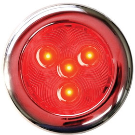 T-H Marine LED-51897-DP Stainless LED Puck Light, 3" - Red