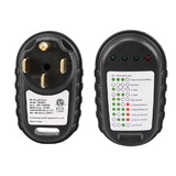 Makerz 280 Circuit Analyzer Plug with Pedestal Tester and LED Indicator Lights for RV's, Travel Trailers, Motorhomes - 50 Amp, NEMA 14-50P, ETL-Certified