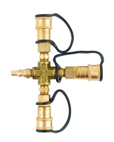 Marshall Excelsior ME24TP Propane Cross Adapter - 1/4 in. Male QD
