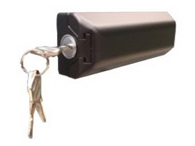 Milenco MIL-0536 Van Door Lock - Black, Twin Pack with 3 Keys