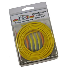 Pico 81162PT Primary Wire - 16 AWG, Yellow, 25' Pack