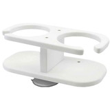 TACO Marine P01-2001W Two-Drink Poly Holder with Suction Cup Mount - White