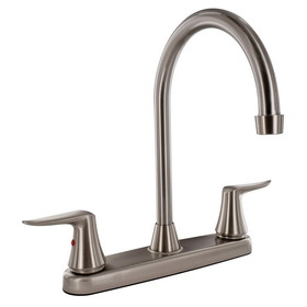 PF221403 Faucet 8" Deck Brushed Nickel Hi-Arc Spout 2-Handle