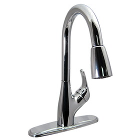 Phoenix Faucets by Valterra PF231361 Single-Handle Pull Down Hybrid Kitchen Faucet with Spray Shut-Off - Chrome