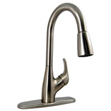 Phoenix Faucets by Valterra PF231461 Single-Handle Pull Down Hybrid Kitchen Faucet with Spray Shut-Off - Brushed Nickel