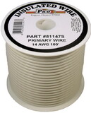 Pico Wiring Accessories 81147S Primary Wire-14 Awg White 100Ft Spool