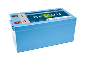 RELiON RB300 Lithium Deep Cycle Battery LiFePO4 - 12.8V, 300Ah, M8 x 1.25 Terminal