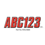 Hardline REBLK800 Boat Lettering Registration Kit - Red/Black