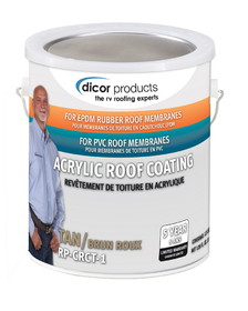 Dicor RP-CRCT-1 EPDM Roof Acrylic Coating - 1 Gallon, Tan