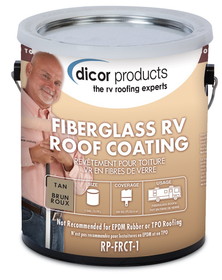 Dicor RP-FRCT-1 Fiberglass RV Roof Coating - 1 Gallon, Tan