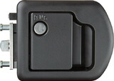 RV Designer T505 Motorhome Entrance Door Lock, Black, W/O Deadbolt (Trimark 060-1625)