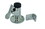 Whitecap S-0040C Door Holder with Cushion - 1-7/8" Base Diameter x 2-7/16" Standoff, Price/EA