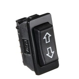 RV Designer S125 DC Rocker Switch With Plate - 40 Amp, Black